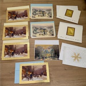 Lot of 10 collection of vintage-style holiday greeting cards